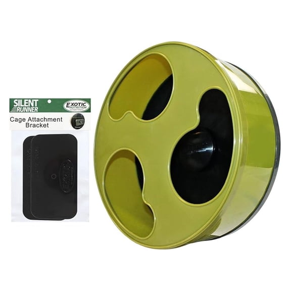 Silent Runner 12" Wide + Cage Attachment (NO Stand) - Silent, Fast, Durable Exercise Wheel - Sugar Gliders, Degus, Rats, Hedgehogs, Prairie Dogs & Small Pets