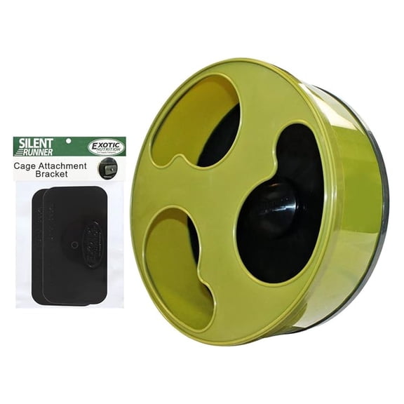 Silent Runner 12" Wide + Cage Attachment (NO Stand) - Silent, Fast, Durable Exercise Wheel - Sugar Gliders, Degus, Rats, Hedgehogs, Prairie Dogs & Small Pets