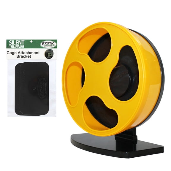 Silent Runner 9", Exercise Wheel and Cage Attachment for Hamsters, Gerbils, Mice and Other Small Pets