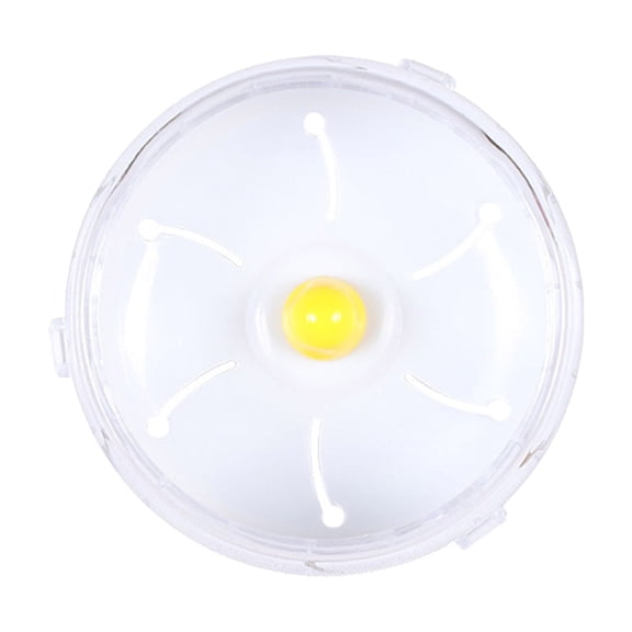 Silent Running Wheel Small Animal Exercise Toy for Hamsters Squirrels Cage Accessories Disc Exerciser, 12 cm, Clear