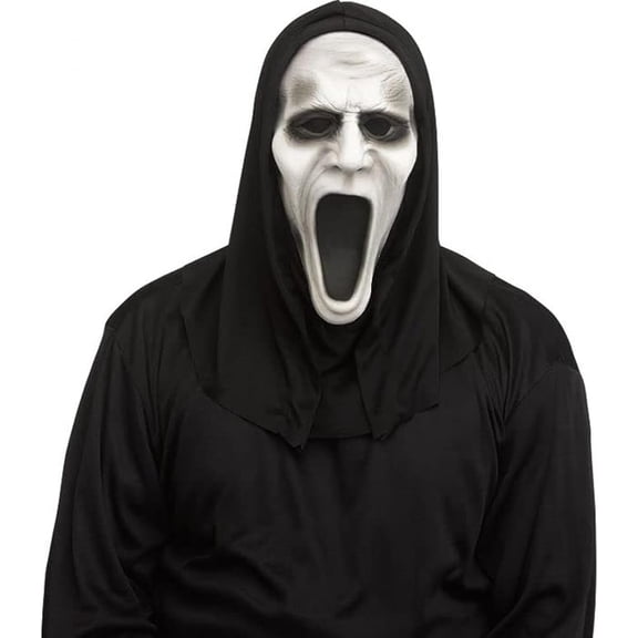 Fun World Silent Screamer Ghost Face PVC Character Costume Mask