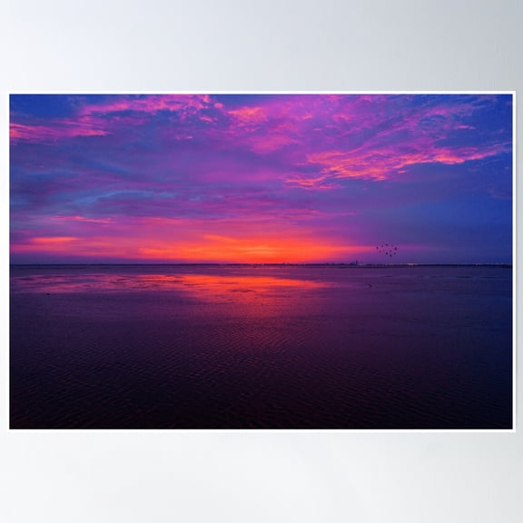 Silent Sundown Poster Wall Art, Modern Wall Decor, 8x12 UNFRAMED
