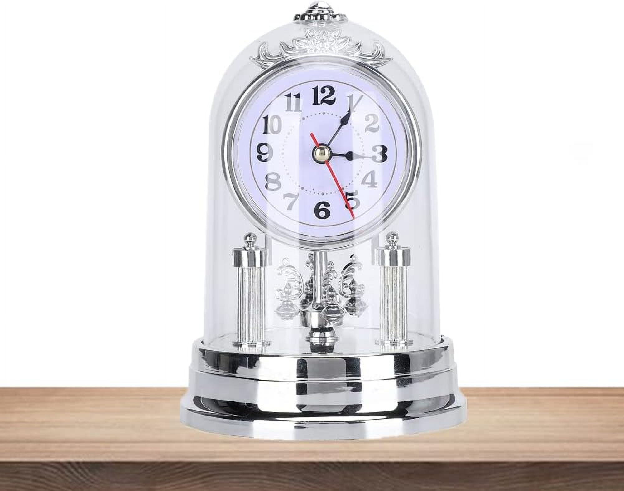 Silent Table Clock - European Vintage Desk Clock - Decorative Table ...