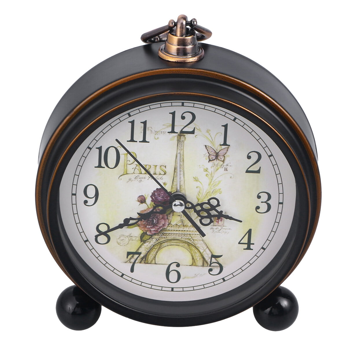 Silent Table Clock Retro Clocks Rural Simple Old Fashioned Alarm