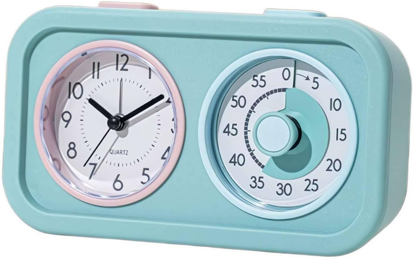 Silent Timer Alarm Clock – Dual-Screen Splicing Visual Time Management ...