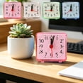 thumbnail image 1 of Silent Transparent Alarm Clock for Bedroom or Dorm, Small Battery Operated Non Ticking Bedside Table Clock for Students and Travel, 1 of 6