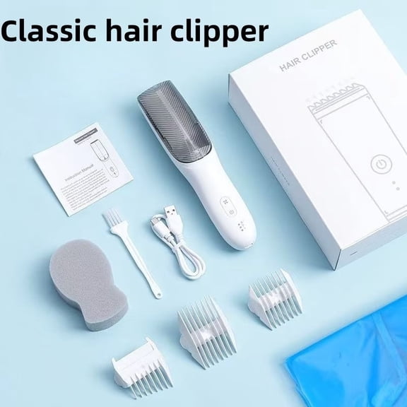 Silent Vacuum Hair Clipper for Men - Ultra-Quiet, Dual-Effect Motor, Wet and Dry Design with Ceramic Blade