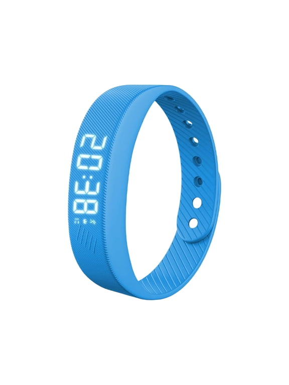 Silent Vibrating Alarm Bracelet for Deep Sleepers, Vibration Wake-Up Digital Wrist Watch, Wearable Non-Noise Alarm Wristband for Daily Use, Blue, 8.27 in