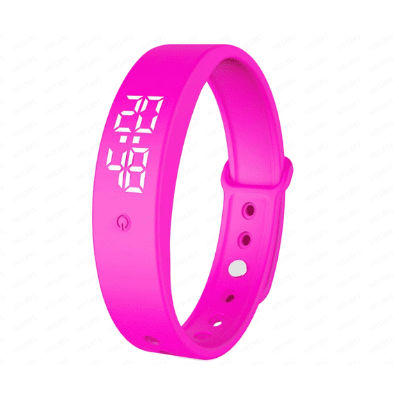 Silent Vibrating Alarm Watch Wristband for Heavy Sleepers, Wearable Non-Audible Wake Up Bracelet for Men Women