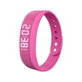 thumbnail image 1 of Silent Vibrating Alarm Wristband for Heavy Sleepers, Wake Band with Gentle Vibration, Shock Alarm Bracelet for Adults, Wearable Alarm Clock That Won't Wake Your Partner,Pink, 1 of 3