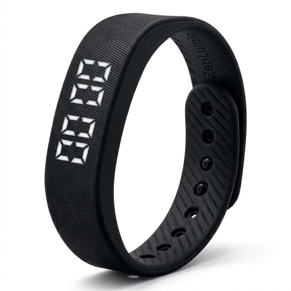 Silent Vibrating Alarm Wristband, IP65 Waterproof Smart Wrist Alarm with 3 Vibration Alarms, USB Rechargeable Step Counter Watch, No App Required, Activity Tracker for Work, Travel & Daily Use