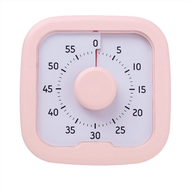 Silent Visual Timer 60-Minute Stopwatch Alarm Clock Countdown Timer ...