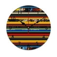 thumbnail image 1 of Silent Wall Clock 30cm/11.8in Round Wall Clock Colorful Mexican Poncho Stripes Hanging Clock for Home Living Room Bedroom Kitchen Non Ticking Battery Operated Living Room Mute Clock, 1 of 5