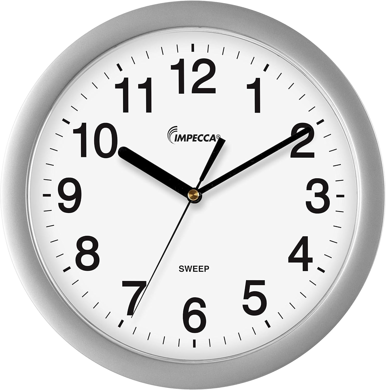 Silent Wall Clock Non Ticking 10 Inch Excellent Accurate Sweep Movement