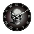 Silent Wall Clock Swing Clock Home Wall Clock Digital Temperature Gauge
