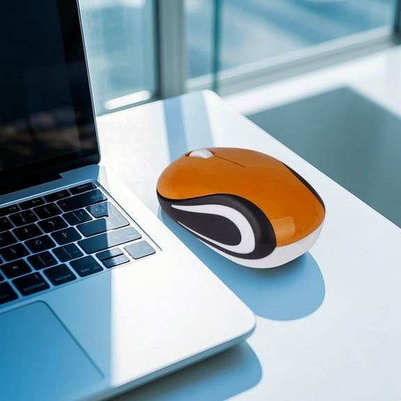 Silent Wireless Ergonomic with Advanced Quiet Click Technology for Comfortable Use and Portable Travel