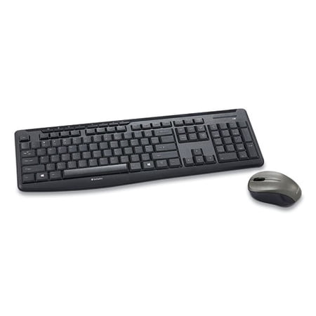 Silent Wireless Mouse And Keyboard, 2.4 Ghz Frequency/32.8 Ft Wireless Range, Black | Bundle of 10 Each