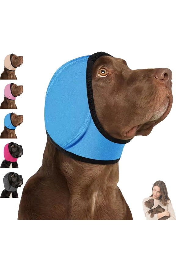 Silent Wuff Dog Earmuffs, Silentwuff for Dogs, Soundproof Noise-Reducing Wrap with Adjustable Velcro Straps, Soft, Breathable, And Machine-Washable Fabric, Ideal for Dogs