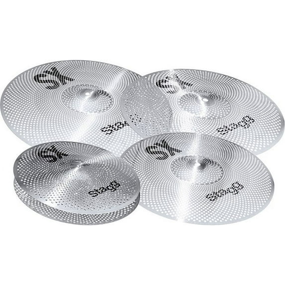 Silent cymbal set for practice