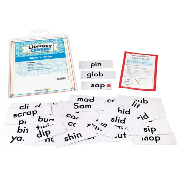 Silent 'e' Strips Literacy Center - 1 literacy center