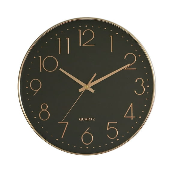 Silent wall clock, three-dimensional digital simple clock.