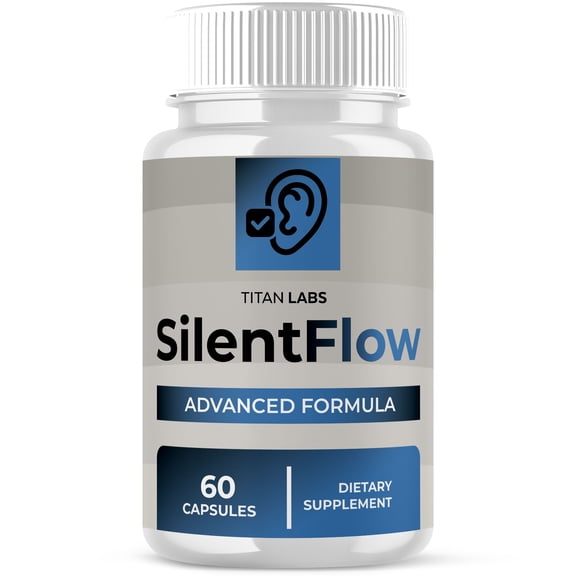SilentFlow Advanced Hearing Support Pills Natural Ear Health Support Silent Flow Capsules (1 Pack)