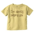 thumbnail image 1 of Silently Judging You Funny Humor Toddler Boy Girl T Shirt Infant Toddler Brisco Brands 4T, 1 of 6