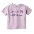 thumbnail image 1 of Silently Judging You Funny Humor Toddler Boy Girl T Shirt Infant Toddler Brisco Brands 4T, 1 of 6