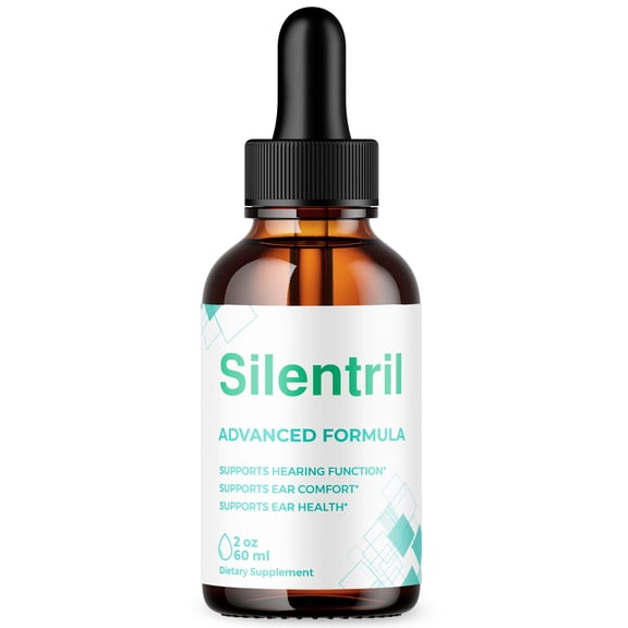 Silentril Ear Health Support Drops Natural Formula Healthy Hearing Supplement 30 Servings