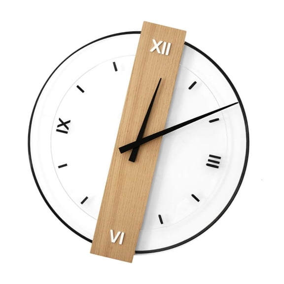 Silents None-Ticking Clock Decorative Clock Battery Operated Wall Clock for Home