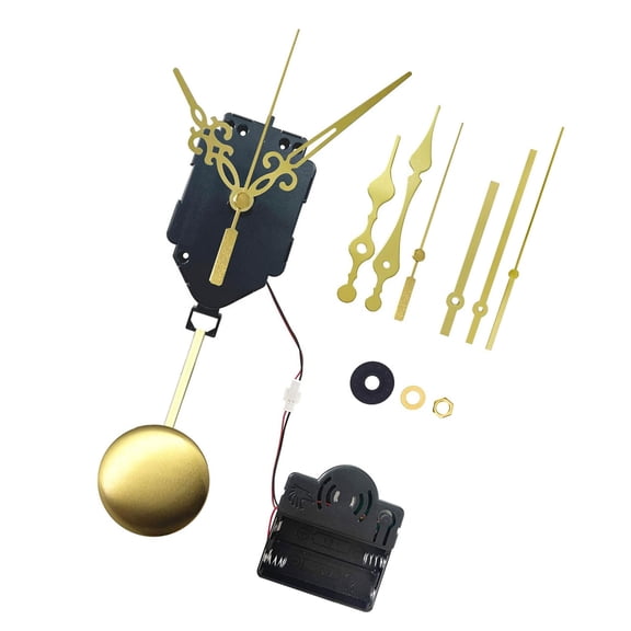 Silents Quartzs Clock Motor with Pendulums and Chimes Features 3Sets Of Hands for Wall Clocks