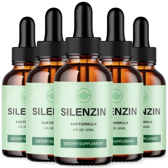 Silenzin Ear Health Support Drops Natural Formula Healthy Hearing Supplement 150 Servings