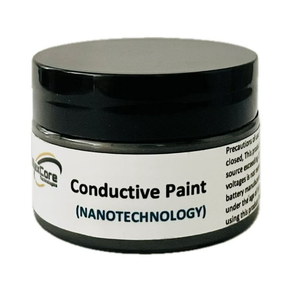 SilexCore Conductive Paint, Highly Electrical Conductivity Designed Using Nanotechnology Materials, Multipurpose and suitable for versatile surfaces, perfect for EMF shielding paint (1 oz)