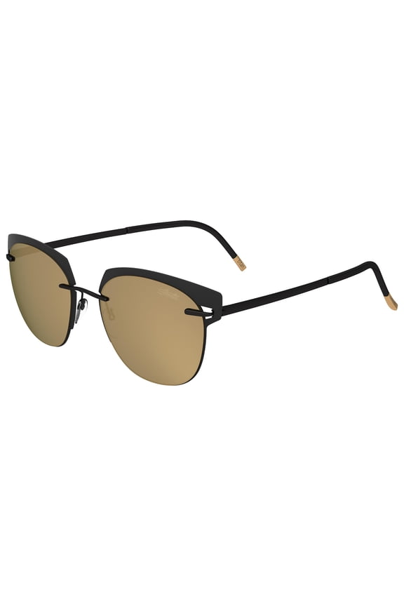 - ACCENT SHADES 8702, Geometric acetate/metal women BLACK/BROWN GOLD