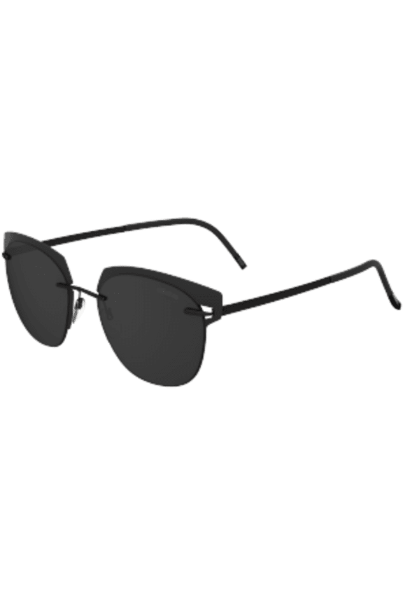 Sunglasses Silhouette Accent Shades Rimless 8702 9040 Black 54/19/145 3 piece fr