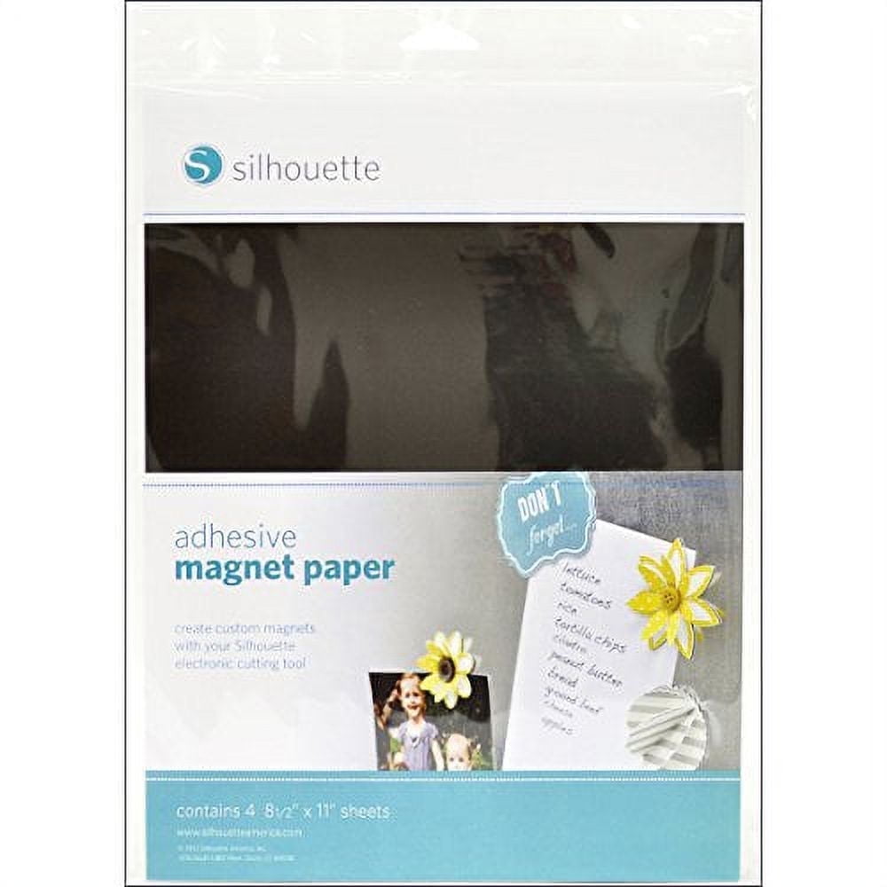 Silhouette Adhesive Magnet Paper Sheets for Custom Crafts