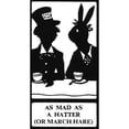 thumbnail image 1 of Silhouette As Mad As A Hatter Poster Print By ??H L Oakley Mary Evans, 1 of 3