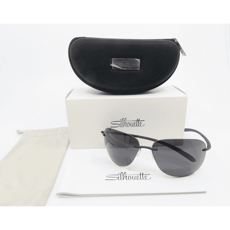 Silhouette BAYSIDE 8729 75 9140 Black Black Dark Grey Polarized New Sunglasses
