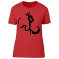 thumbnail image 1 of Silhouette Ballerina Leg T-Shirt Women -Image by Shutterstock, Female x-Large, 1 of 2