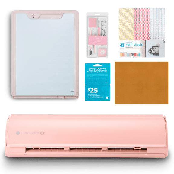 Silhouette CAMEO5α (Alpha) Electrostatic Mat Bundle (Matte Pink)
