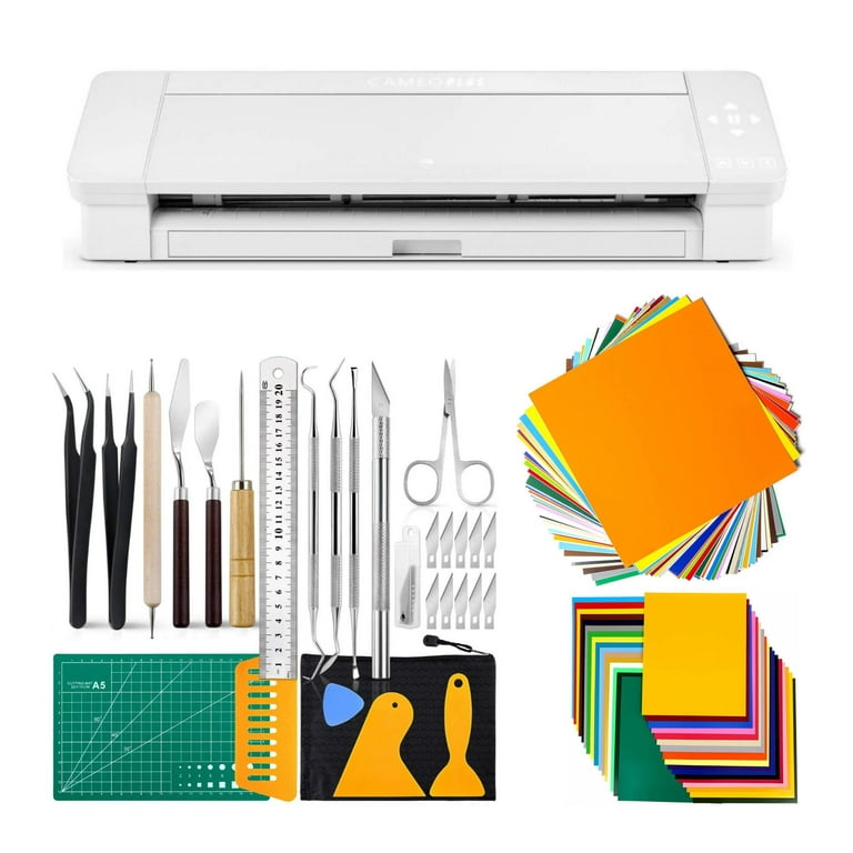 Silhouette Cameo 4 Plus 15 Inch Cutting Machine (White) with Accessories 