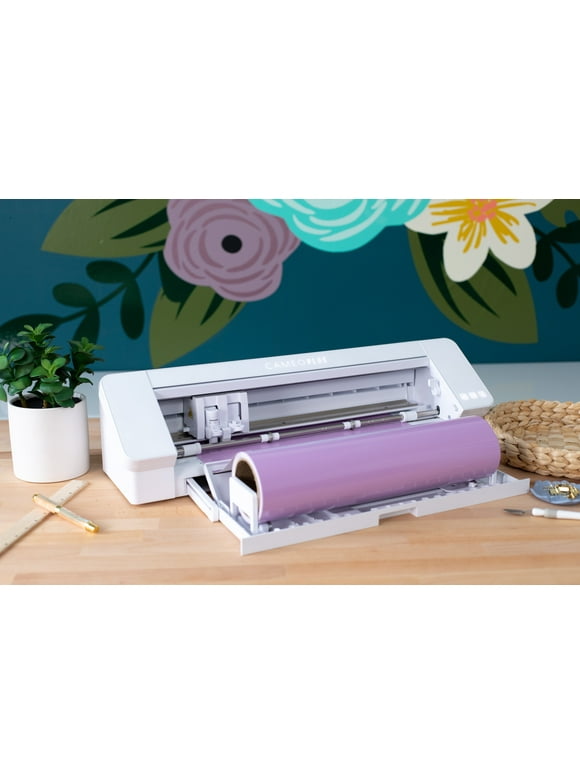 Silhouette Cameo 4 Plus Electronic Cutter, White - Cutting Mat, Power Cords, Built in Roll Feeder, Silhouette Studio Software
