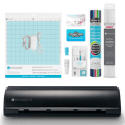 Silhouette Cameo 5  Alpha Cutting Machine Matte Black Basic Bundle with Vinyl, Transfer Tape, Tools, Cutting Mat, Designs & Software
