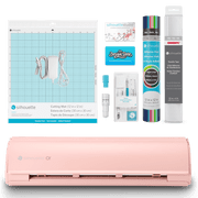 Silhouette Cameo 5  Alpha Cutting Machine Matte Pink Basic Bundle with Vinyl, Transfer Tape, Tools, Cutting Mat, Designs & Software