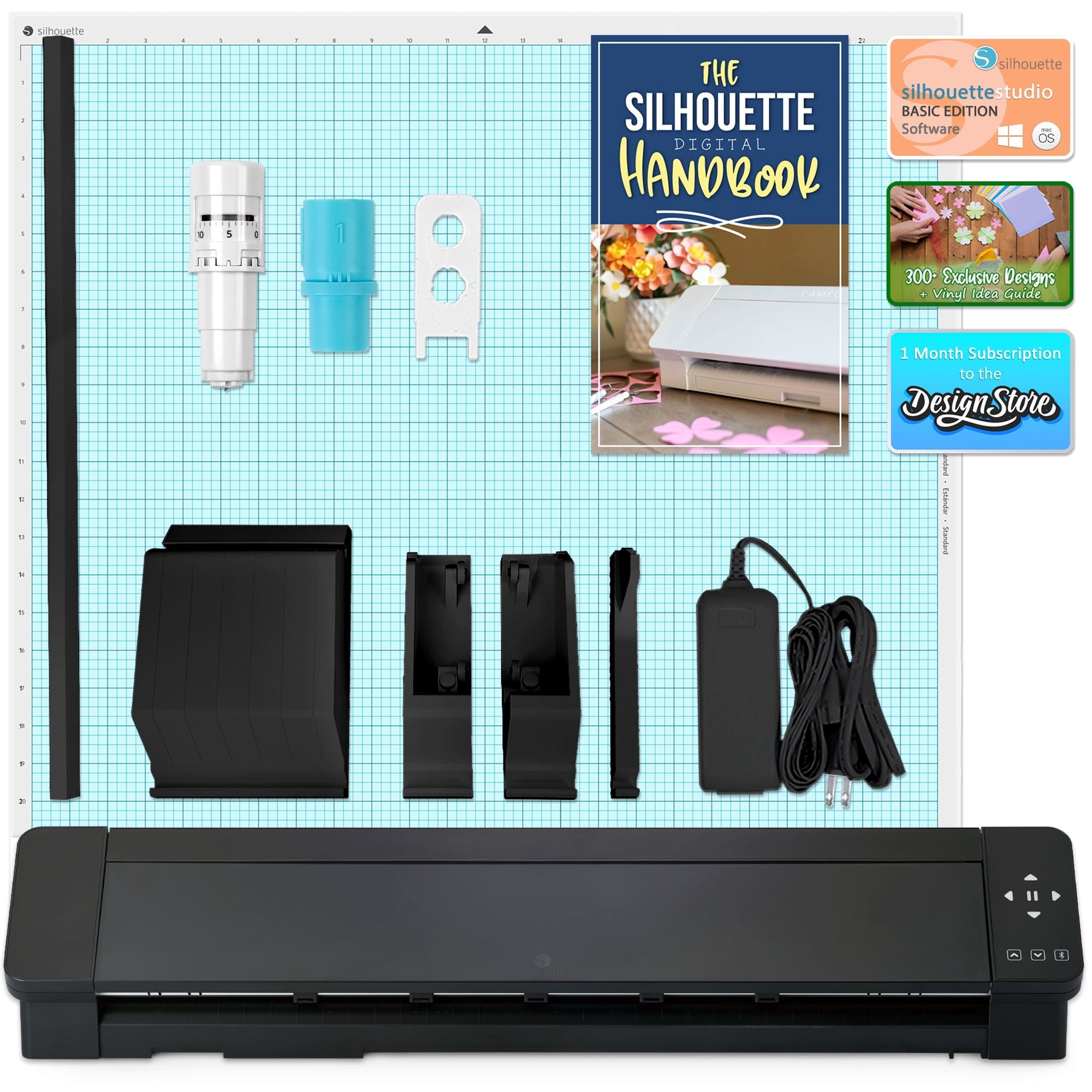 Silhouette Cameo 5 PRO MK-II 24in Vinyl Cutter with Autoblade, Mat ...