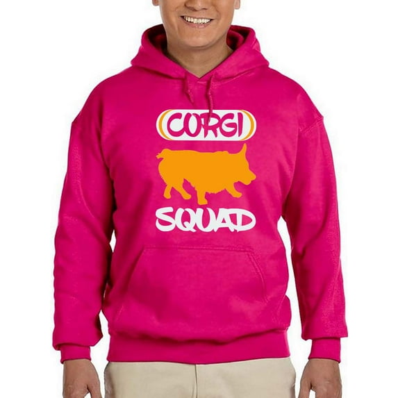 Silhouette Corgi Squad Hoodie Men -Image by Shutterstock, Male 4X-Large