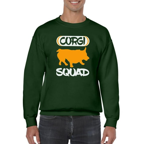 Silhouette Corgi Squad Sweatshirt Men -Image by Shutterstock, Male 3X-Large