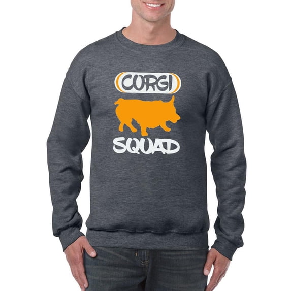 Silhouette Corgi Squad Sweatshirt Men -Image by Shutterstock, Male 3X-Large
