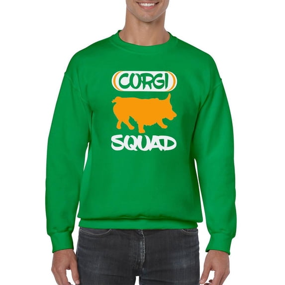 Silhouette Corgi Squad Sweatshirt Men -Image by Shutterstock, Male 5X-Large