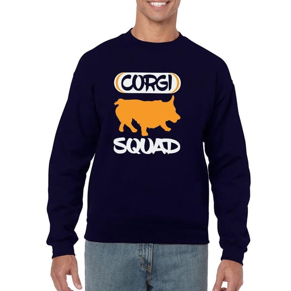 Silhouette Corgi Squad Sweatshirt Men -Image by Shutterstock, Male 5X-Large